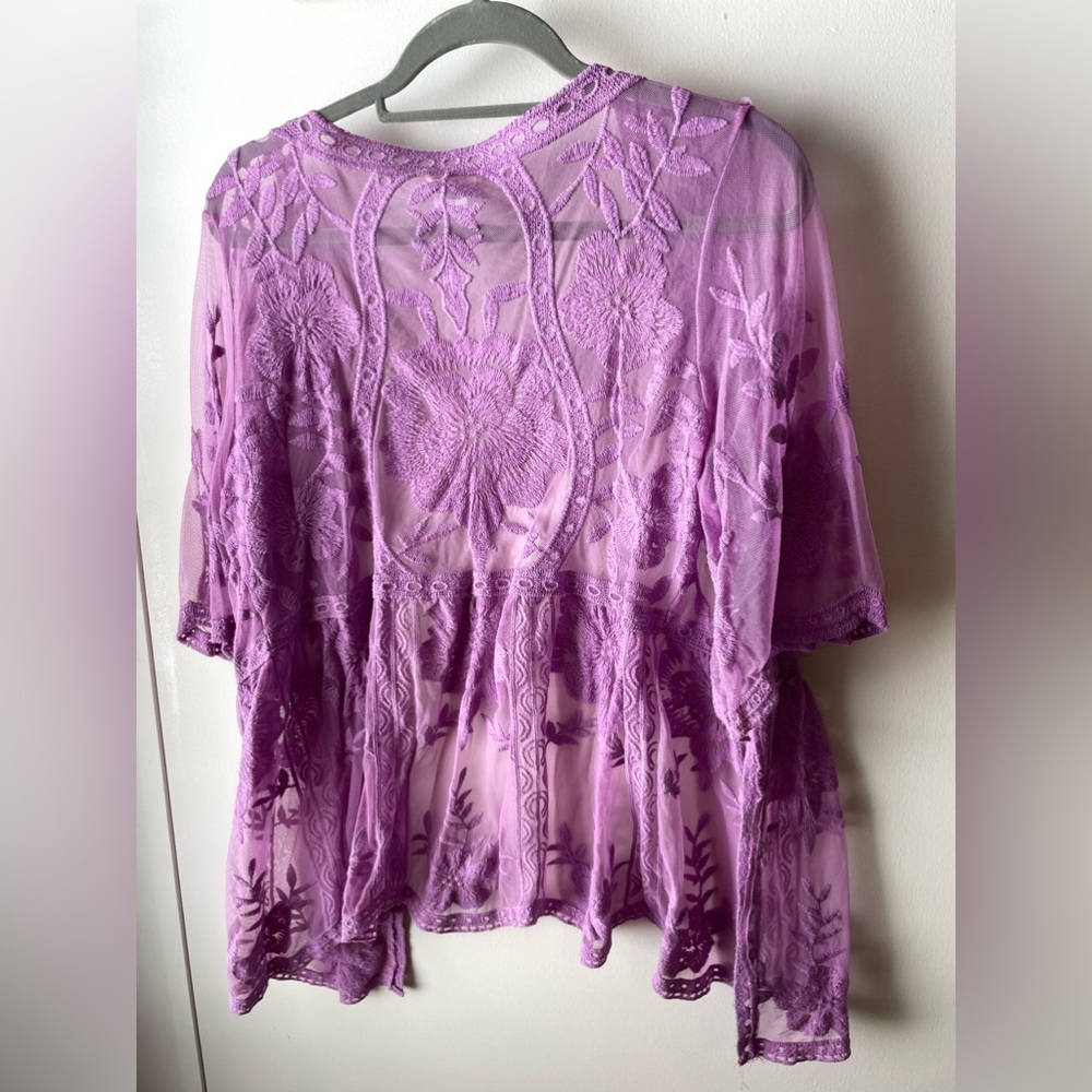 Light purple cardigan/duster